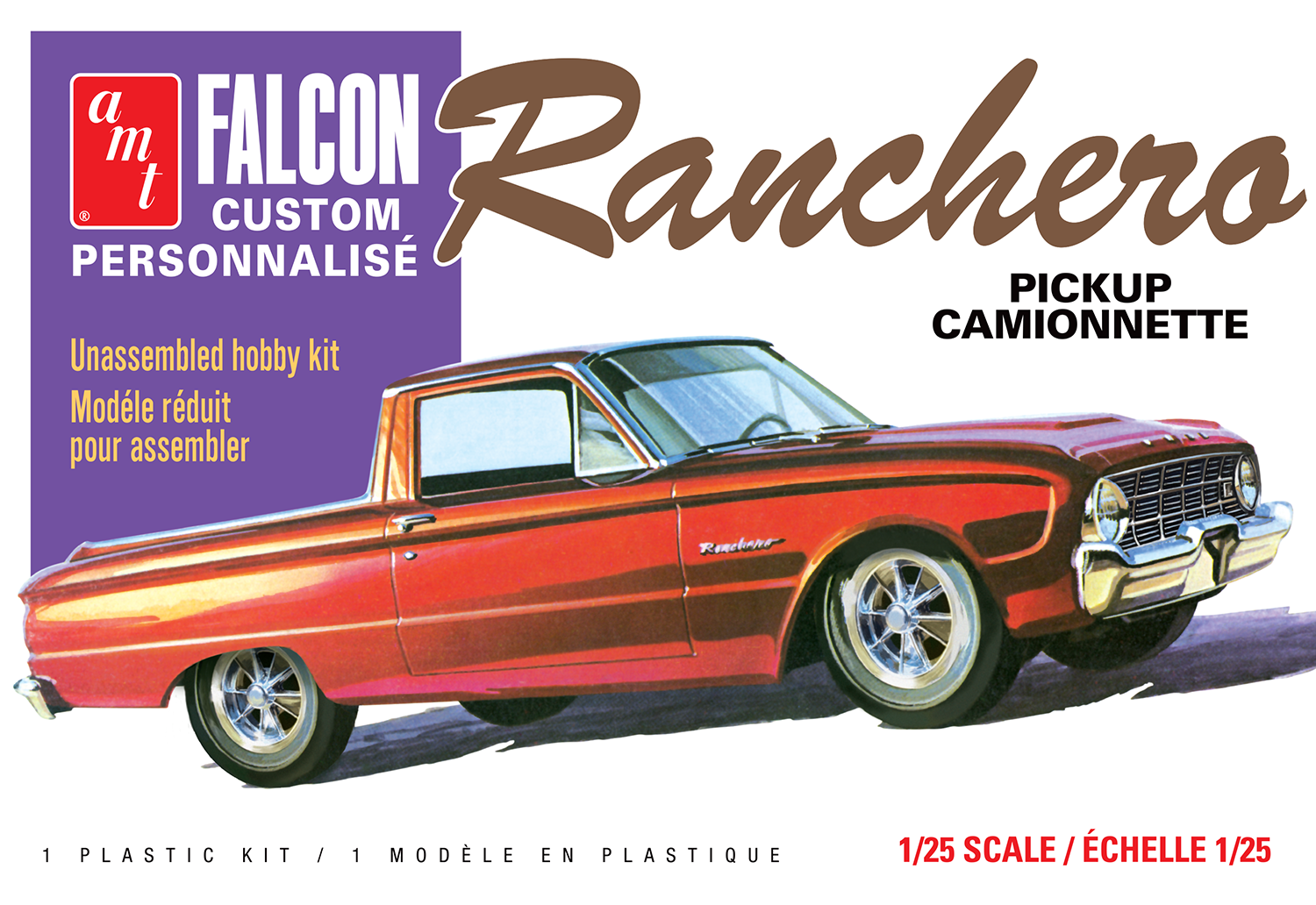 AMT 1960 Ford Ranchero Custom Pickup Falcon 1/25 Scale 1628