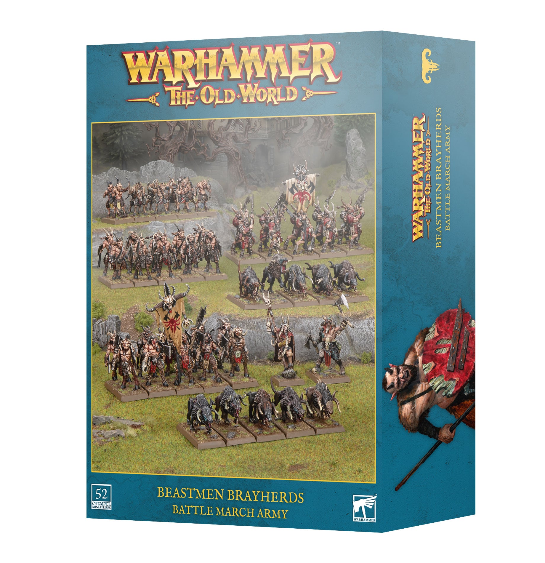 Beastmen Brayherds Battle March Army The Old World Warhammer 08-112
