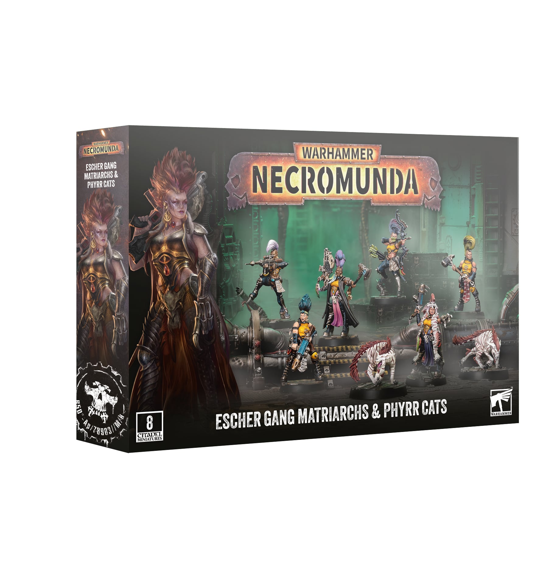 Escher Gang Matriarchs and Phyrr Cats Skirmish Necromunda Warhammer 301-75