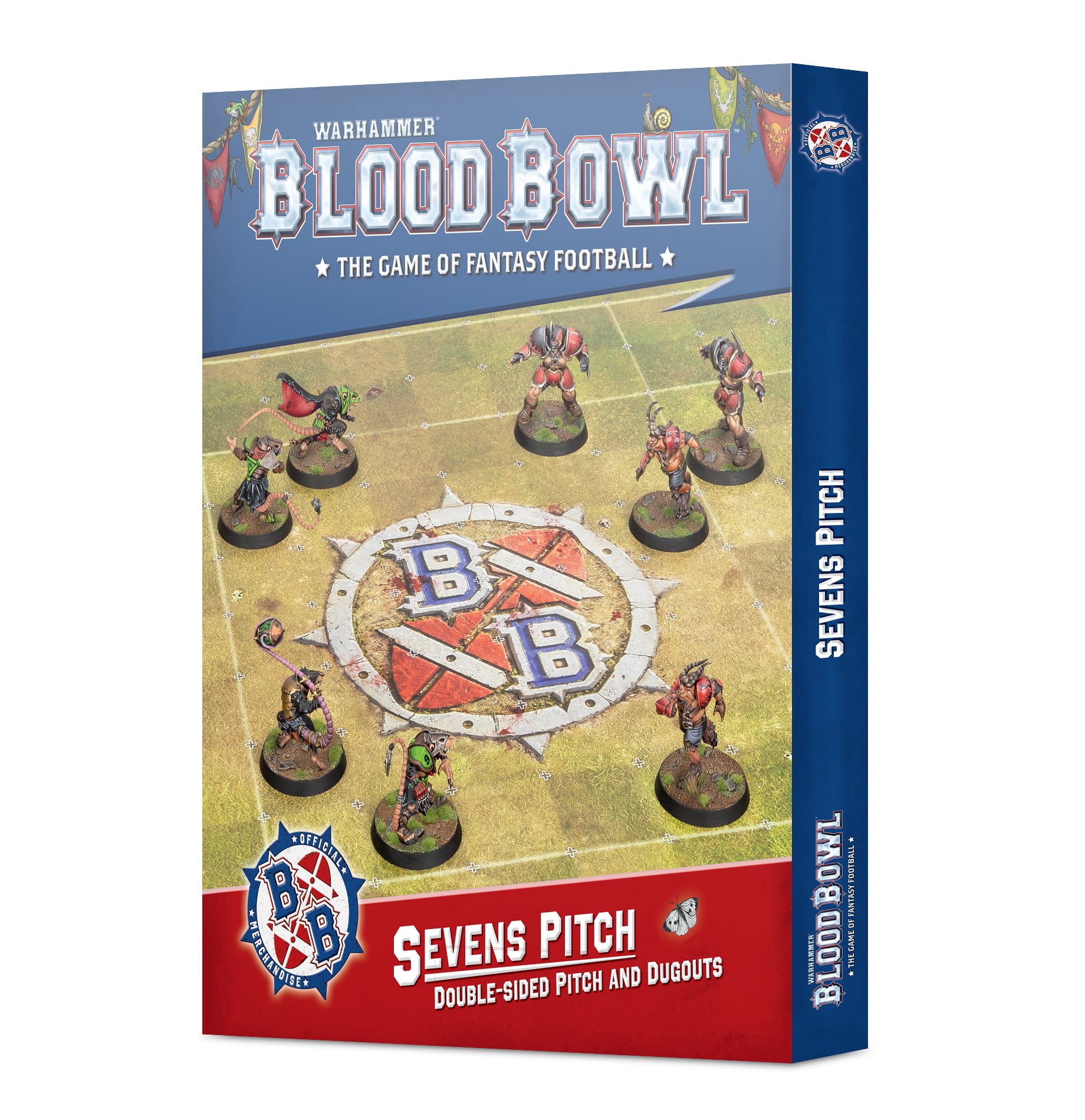 Sevens Pitch Double-sided Pitch and Dugouts Blood Bowl Warhammer 202-70