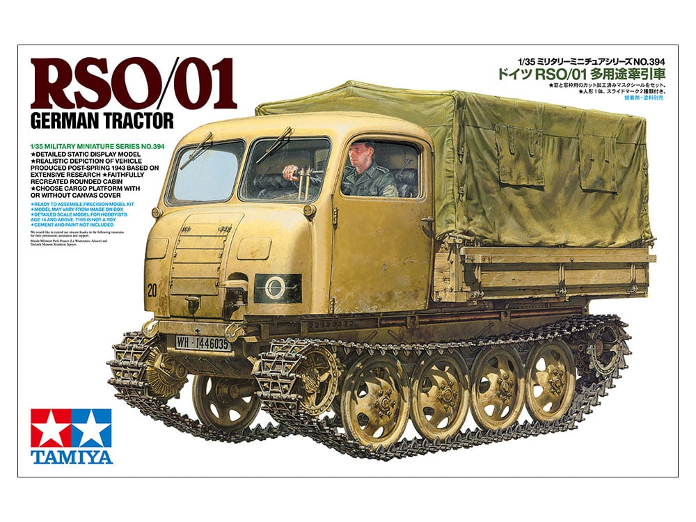 Tamiya RSO/01 German Tractor 1/35 Scale 35394 Box