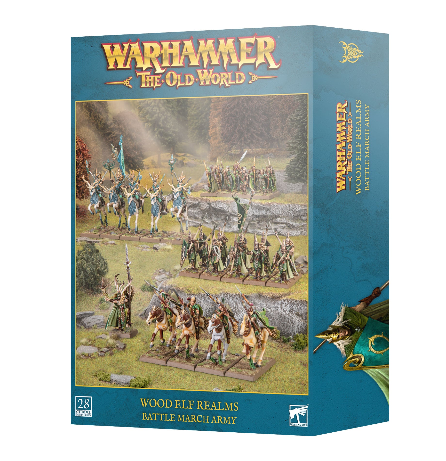 Wood Elf Realms Battle March Army The Old World Warhammer 13-110