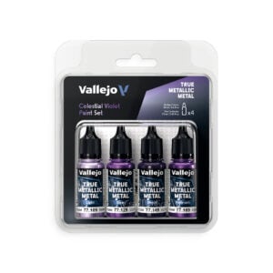 Celestial Violet Paint Set True Metallic Metal Vallejo 77262