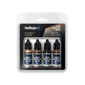 Rusty Metal Paint Set True Metallic Metal Vallejo 77269