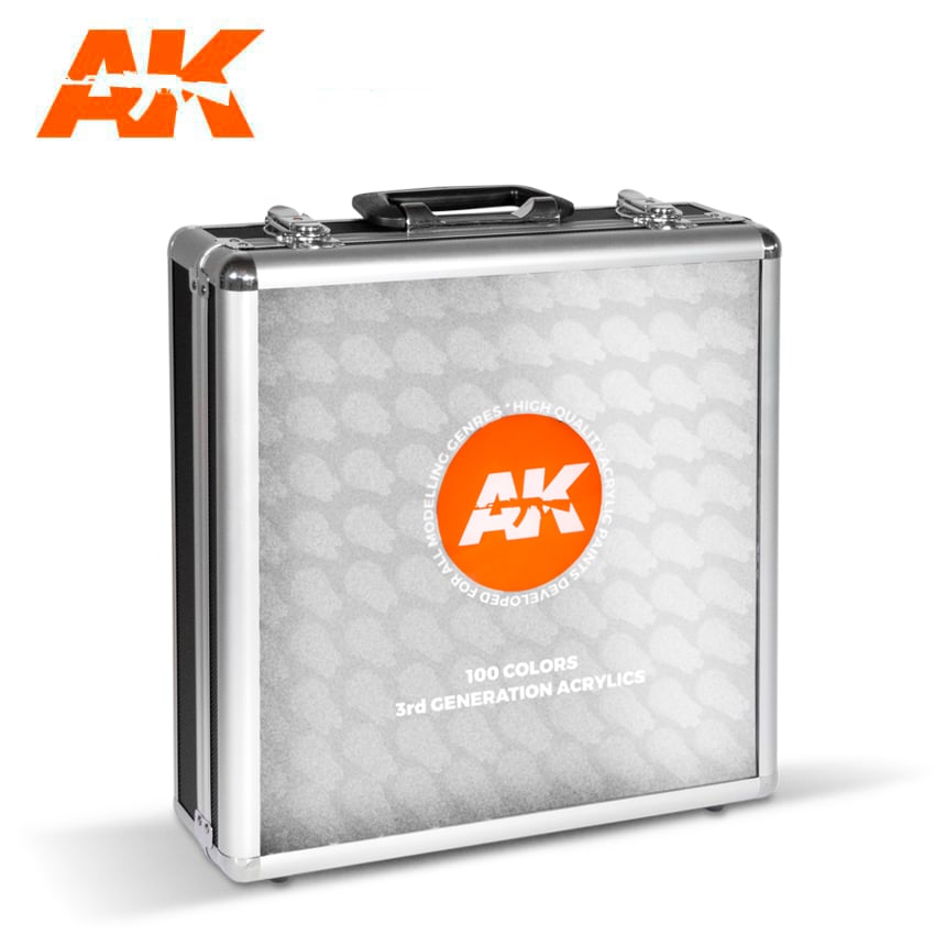 AK Interactive 3G Acrylics Briefcase - 100 Colors