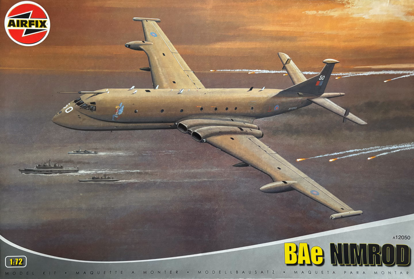 Airfix BAe Nimrod RAF Jet Maritime Reconnaissance 1/72 Scale A12050
