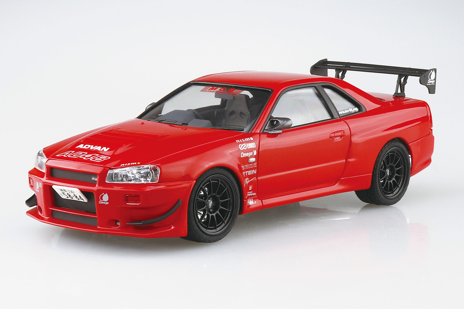 Aoshima 2002 Nissan Skyline GT-R MCR BNR34 Tuned No71 1/24 Scale 20752