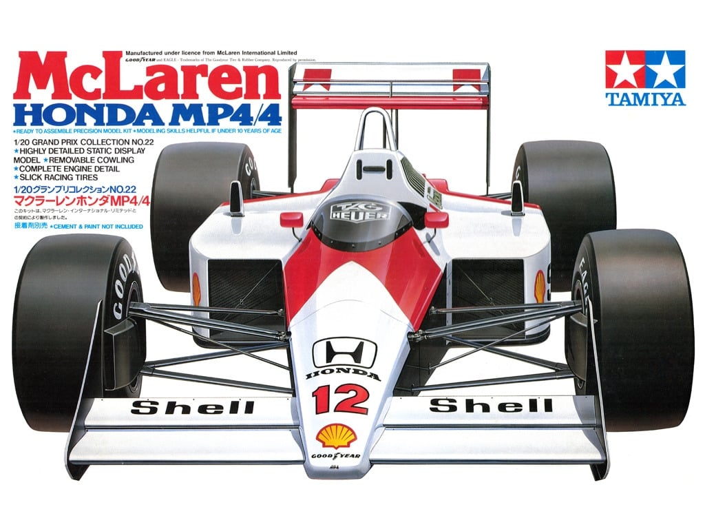 Tamiya McLaren MP4/4 Honda 1/20 Scale 20022
