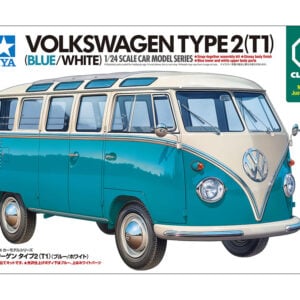 Tamiya Volkswagen Type 2 T1 Blue White Clic Loc 1/24 Scale 28102