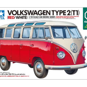 Tamiya Volkswagen Type 2 T1 Red White Clic Loc 1/24 Scale 28101