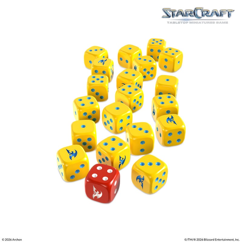 Protoss Custom Dice Set Starcraft Archon Studio SCMG0024 Contents