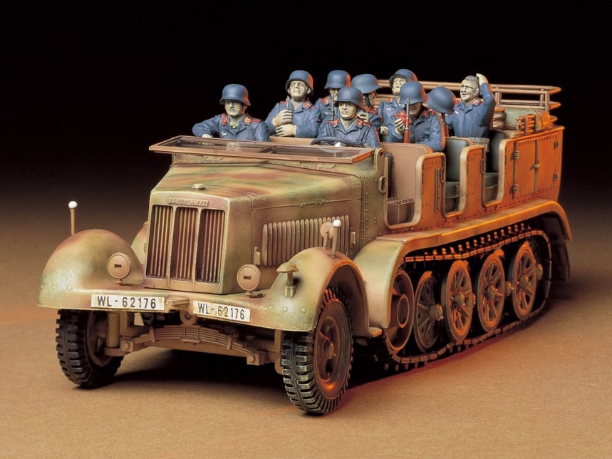Tamiya German 8ton Semi Track Sd.kfz.7 Support Vehicle 1/35 Scale 35148