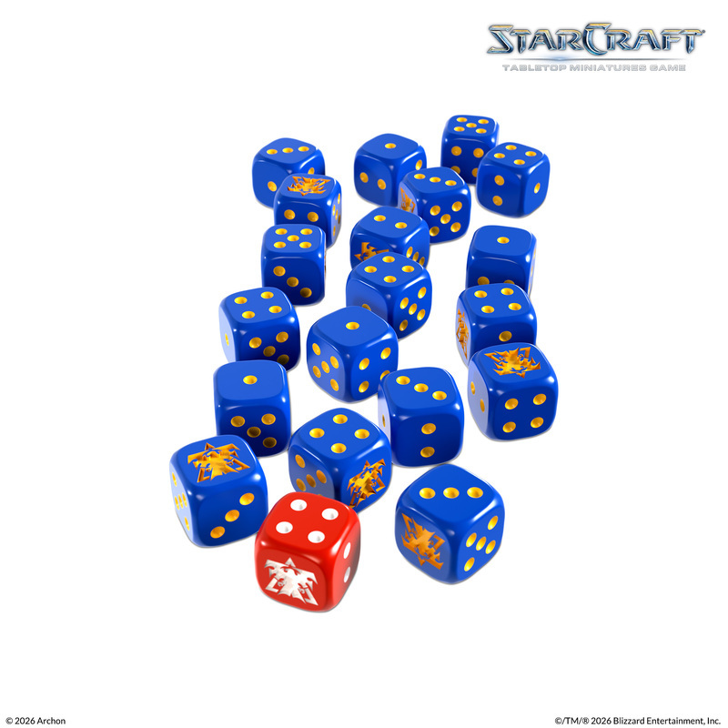 Terran Custom Dice Set Starcraft Archon Studio SCMG0025 Contents